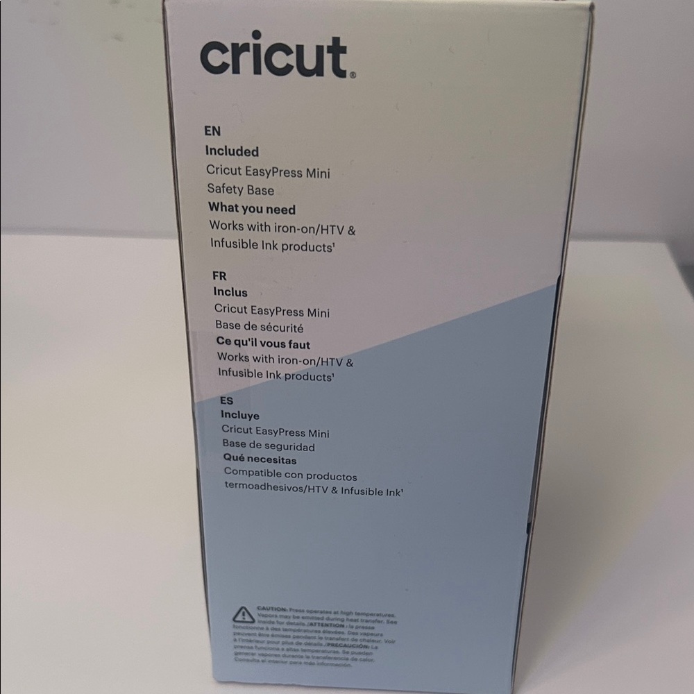 Cricut EasyPress Mini in White and Blue - Picture 3 of 4